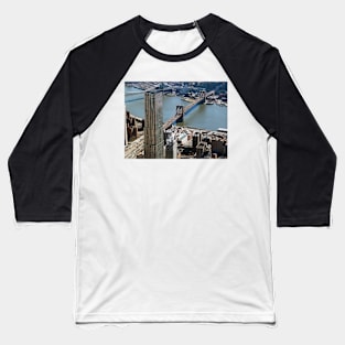 Aerial Bridge View Baseball T-Shirt